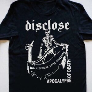 DISCLOSE Apocalypse of Death Heavy Cotton Black T-Shirt